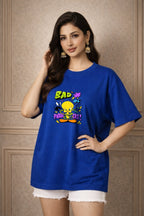 Zwuri Women | Bad Tweety - Ocean Breeze Oversized T-Shirt