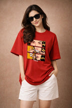 Zwuri Women | Golden Era - Cherry Bomb Oversized T-Shirt