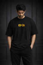 Zwuri Men | Dinners Group - Pitch Black Oversized T-Shirt
