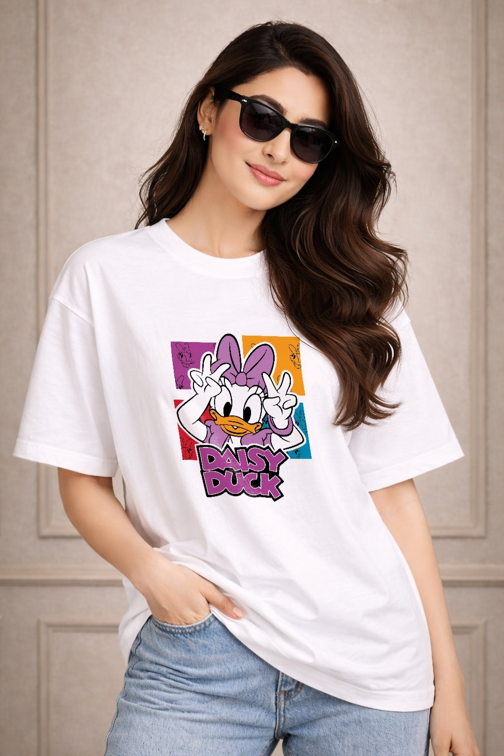 Zwuri Women | Daisy Duck - Cloud Nine Oversized T-Shirt