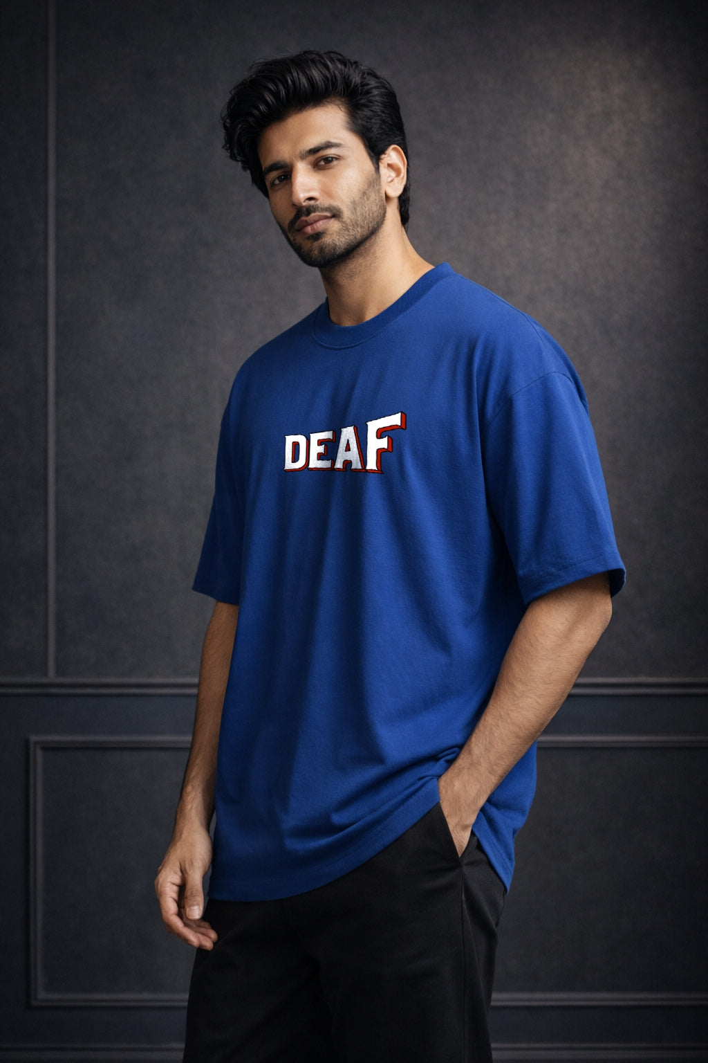 Zwuri Men | Deaf - Ocean Breeze Oversized T-Shirt