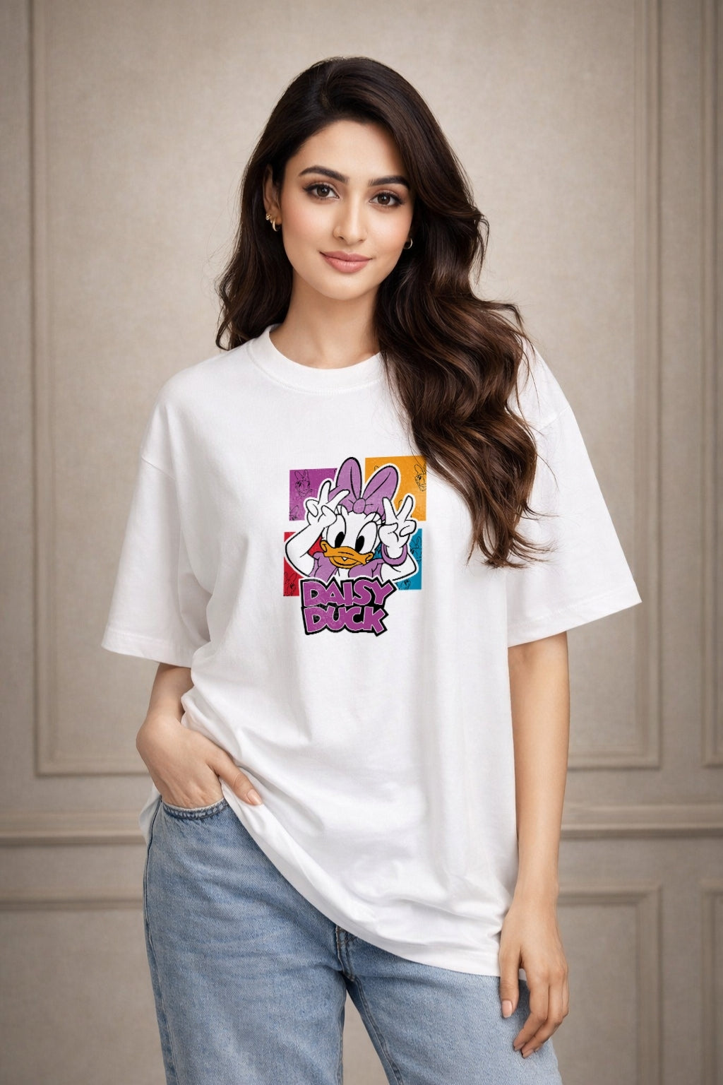Zwuri Women | Daisy Duck - Cloud Nine Oversized T-Shirt