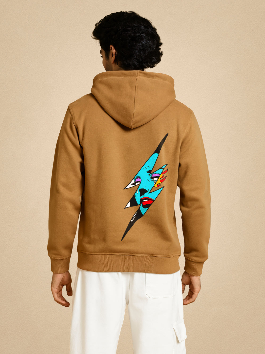 Zwuri Men | Zap - Biscoff Brown Oversized Hoodie