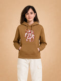Zwuri Women | STFU - Biscoff Brown Oversized Hoodie