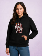 Zwuri Women | STFU - Pitch Black Oversized Hoodie
