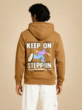 Zwuri Men | Stepping - Biscoff Brown Oversized Hoodie