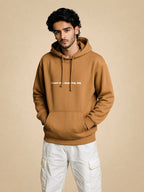 Zwuri Men | Stepping - Biscoff Brown Oversized Hoodie