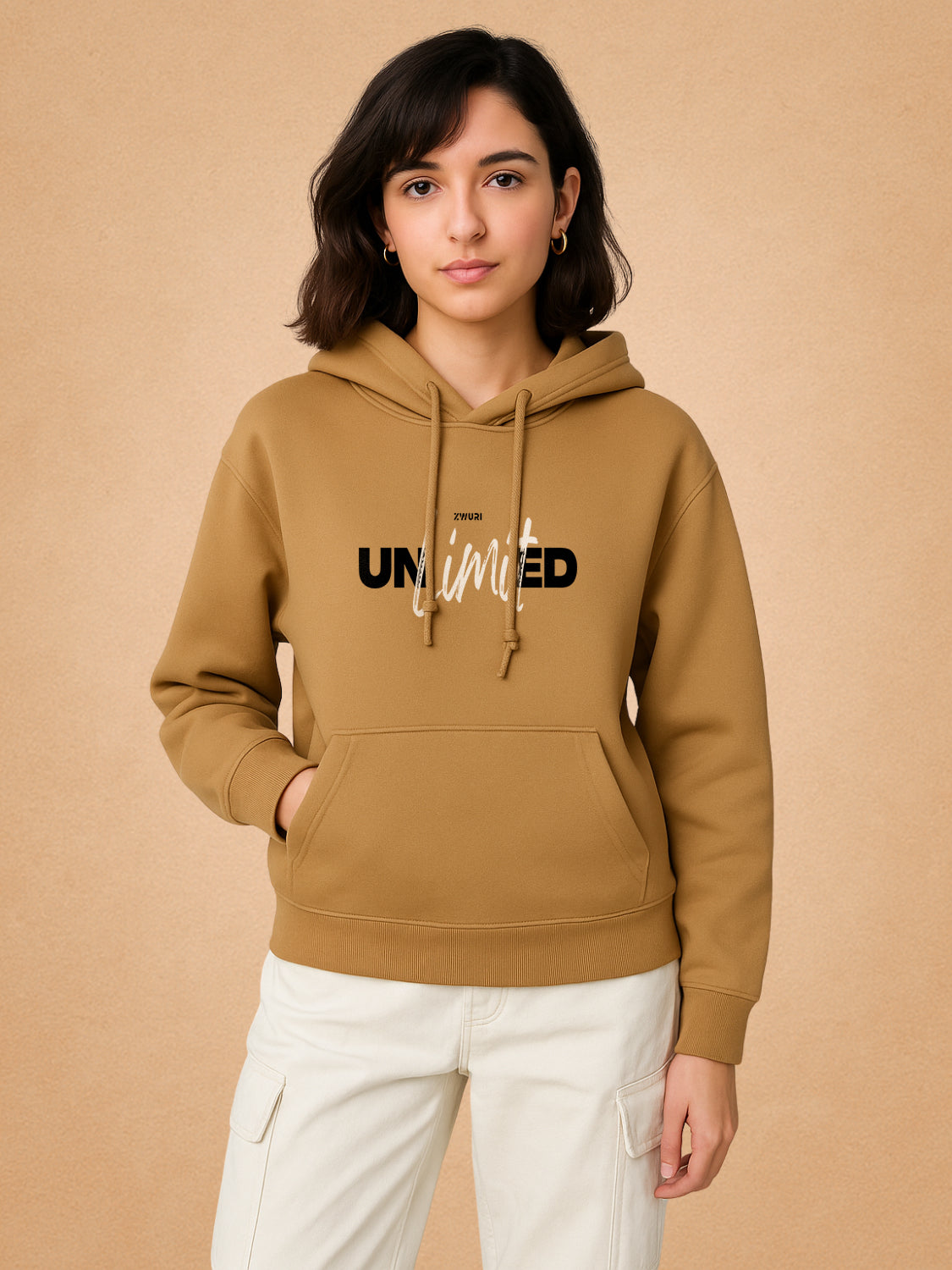 Zwuri Women | Unlimited - Biscoff Brown Oversized Hoodie