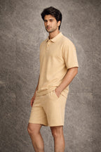 Zwuri Men | Mango Bite Oversized Polo Cord Set