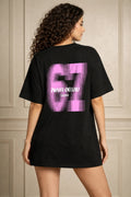 Zwuri Women | 67 - Pitch Black Oversized T-Shirt