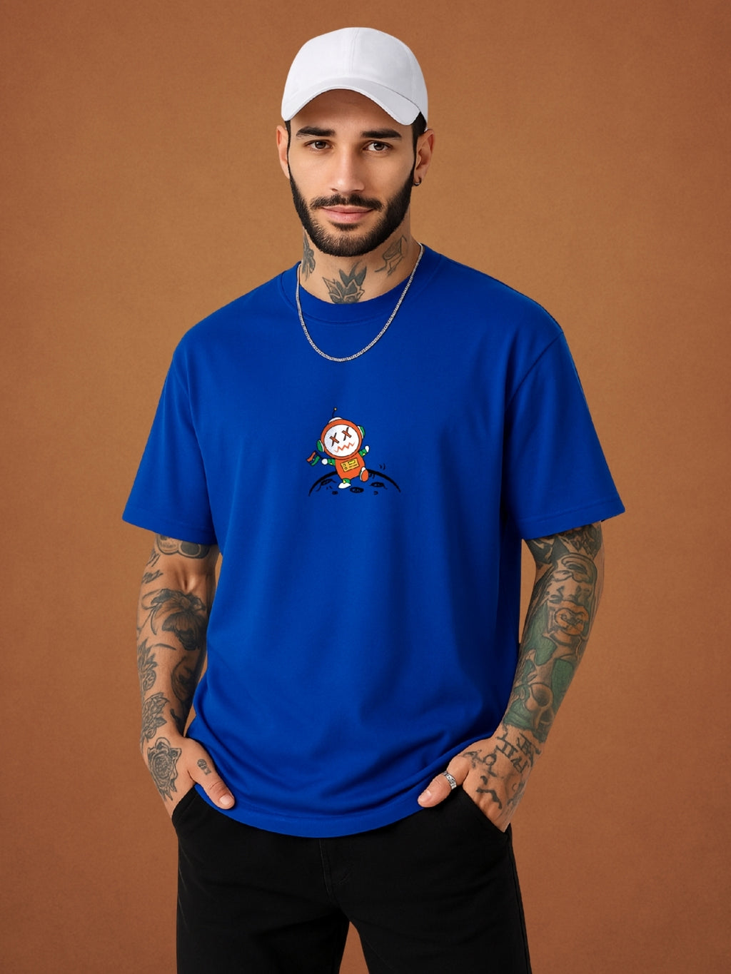 🌌 Romsteller Tee "Take a Romantic Trip" Royal Blue for Men by Zwuri