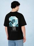 Zwuri Men | You Don’t Know - Pitch Black Oversized T-Shirt