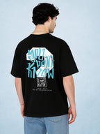 Zwuri Men | You Don’t Know - Pitch Black Oversized T-Shirt