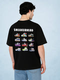Zwuri Men | Sneakerhead - Pitch Black Oversized T-Shirt