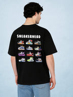 Zwuri Men | Sneakerhead - Pitch Black Oversized T-Shirt