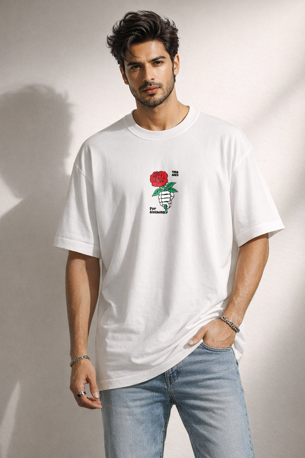 Zwuri Men | Roses - Cloud Nine Oversized T-Shirt