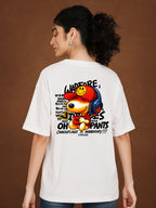 Zwuri Women | Camouflage - Cloud Nine Oversized T-Shirt