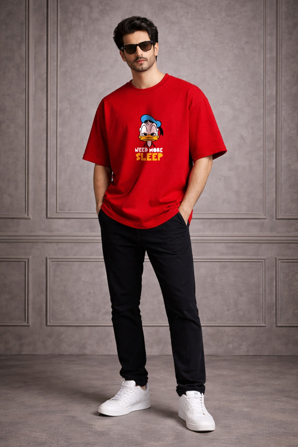 Zwuri Men | Need Sleep - Cherry Bomb Oversized T-Shirt