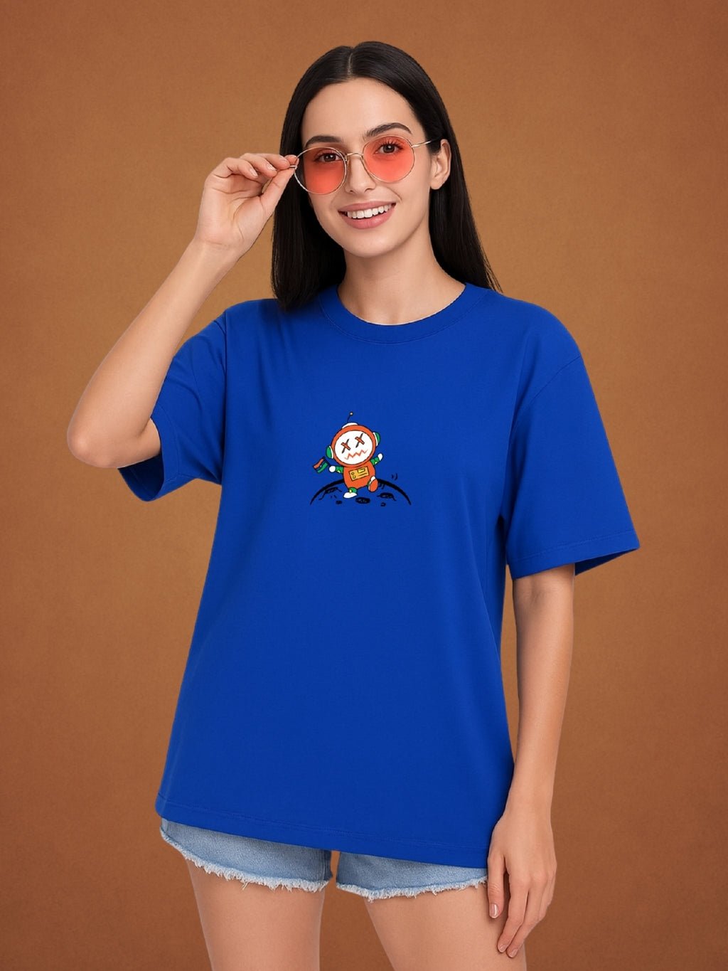🌌 Romsteller Tee "Take a Romantic Trip" Royal Blue for Women by Zwuri