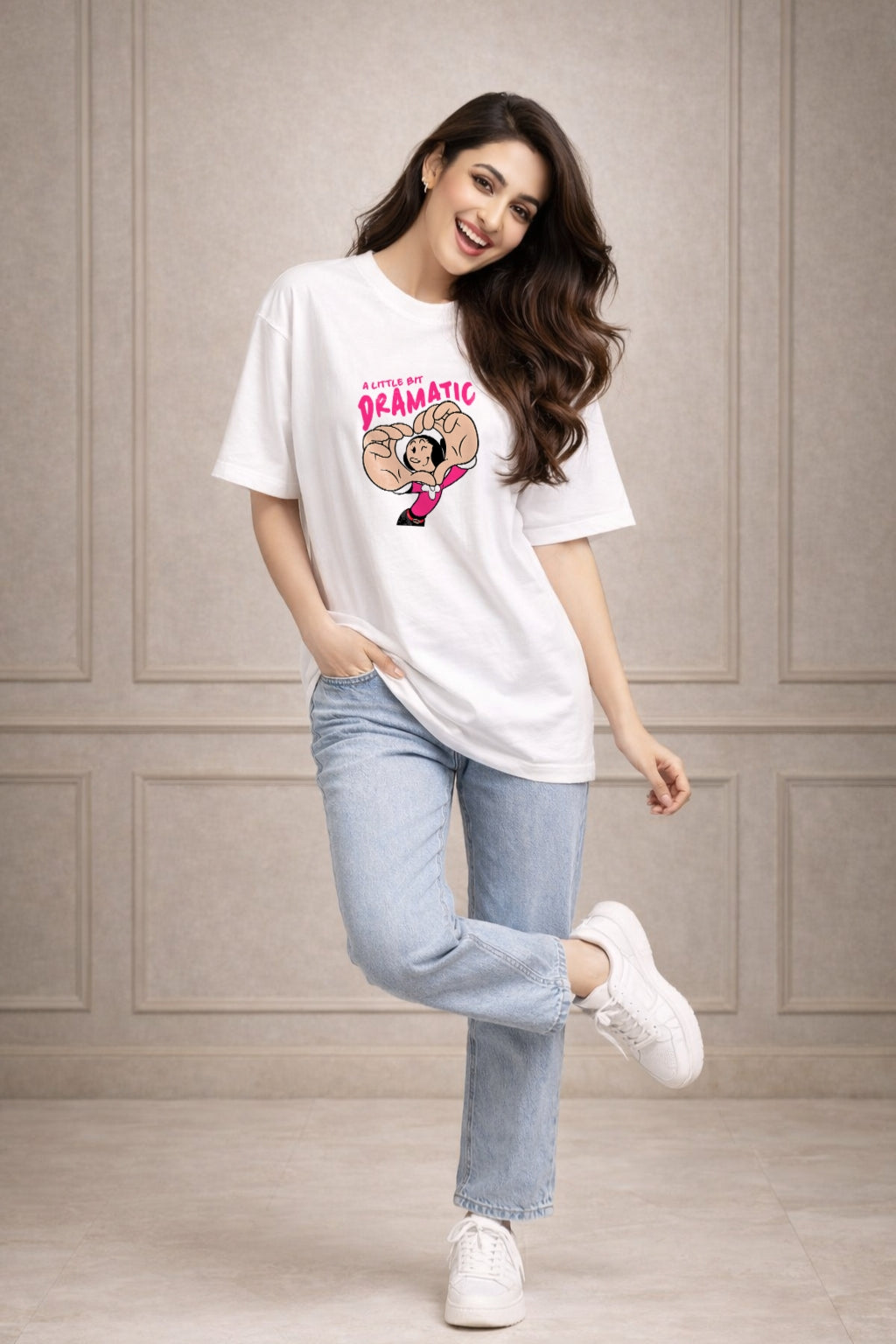 Zwuri Women | Dramatic - Cloud Nine Oversized T-Shirt