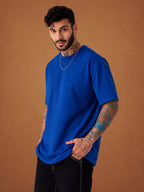 Zwuri Men | Solids - Ocean Breeze Oversized T-Shirt