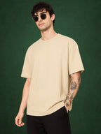 Zwuri Men | Solids - Caramel Kiss Oversized T-Shirt