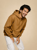 Zwuri Men | Solids - Biscoff Brown Oversized Hoodie