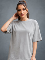 Zwuri Women | Solids - Concrete Jungle Oversized T-Shirt