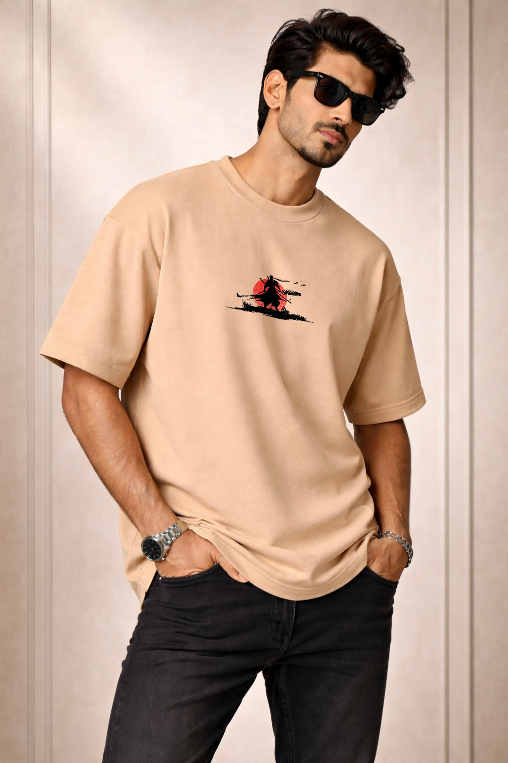 Zwuri Men | Warriors - Caramel Kiss Oversized T-Shirt