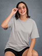 Zwuri Women | Solids - Concrete Jungle Oversized T-Shirt