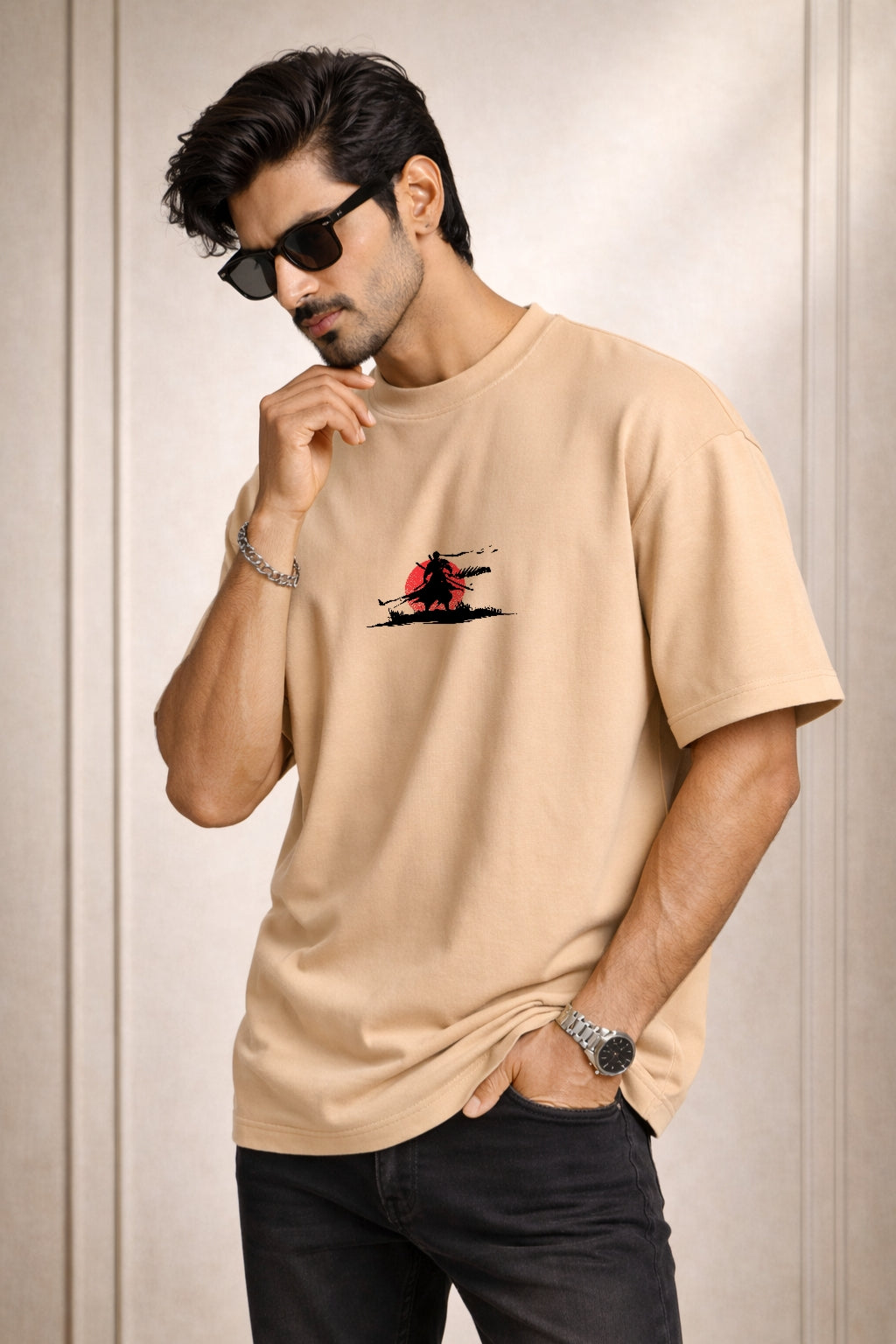 Zwuri Men | Warriors - Caramel Kiss Oversized T-Shirt