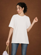 Zwuri Women | Solids - Cloud Nine Oversized T-Shirt