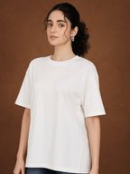 Zwuri Women | Solids - Cloud Nine Oversized T-Shirt