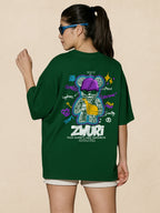 Zwuri Women | Graffiti - Jungle Vibe Oversized T-Shirt
