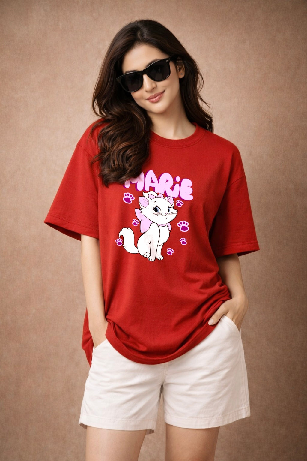 Zwuri Women | Marie - Cherry Bomb Oversized T-Shirt