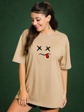 Zwuri Women | XO - Caramel Kiss Oversized T-Shirt