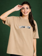 Zwuri Women | Lusty Lips - Caramel Kiss Oversized T-Shirt