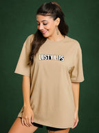 Zwuri Women | Lusty Lips - Caramel Kiss Oversized T-Shirt