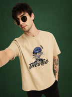 Zwuri Men | Rock ‘n’ Roll - Caramel Kiss Oversized T-Shirt