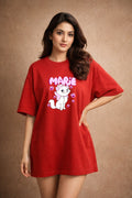 Zwuri Women | Marie - Cherry Bomb Oversized T-Shirt
