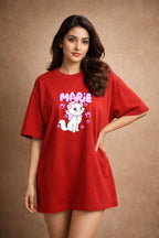 Zwuri Women | Marie - Cherry Bomb Oversized T-Shirt