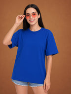 Zwuri Women | Solids - Ocean Breeze Oversized T-Shirt