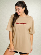 Zwuri Women | Smoking Hot - Caramel Kiss Oversized T-Shirt