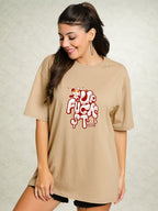Zwuri Women | STFU - Caramel Kiss Oversized T-Shirt