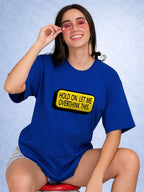 Zwuri Women | Overthink - Ocean Breeze Oversized T-Shirt