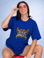 Zwuri Women | Toxic Angel - Ocean Breeze Oversized T-Shirt