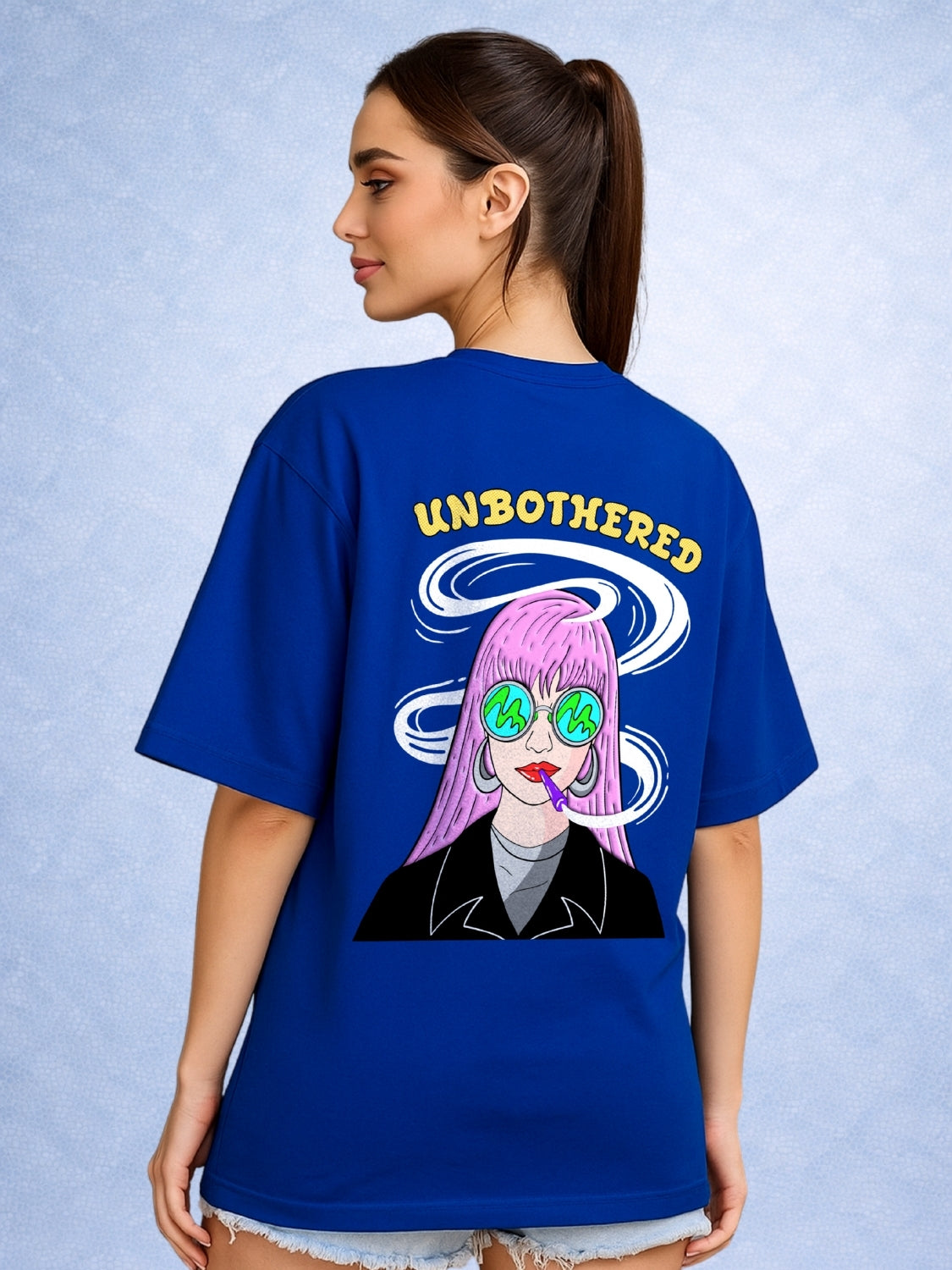 Zwuri Women | Unbothered - Ocean Breeze Oversized T-Shirt