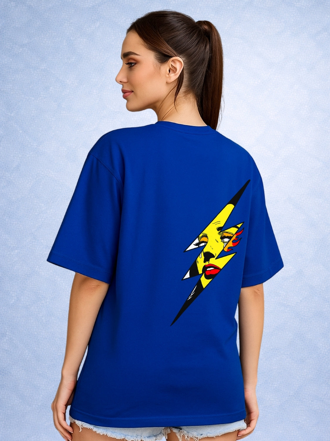 Zwuri Women | Zap - Ocean Breeze Oversized T-Shirt