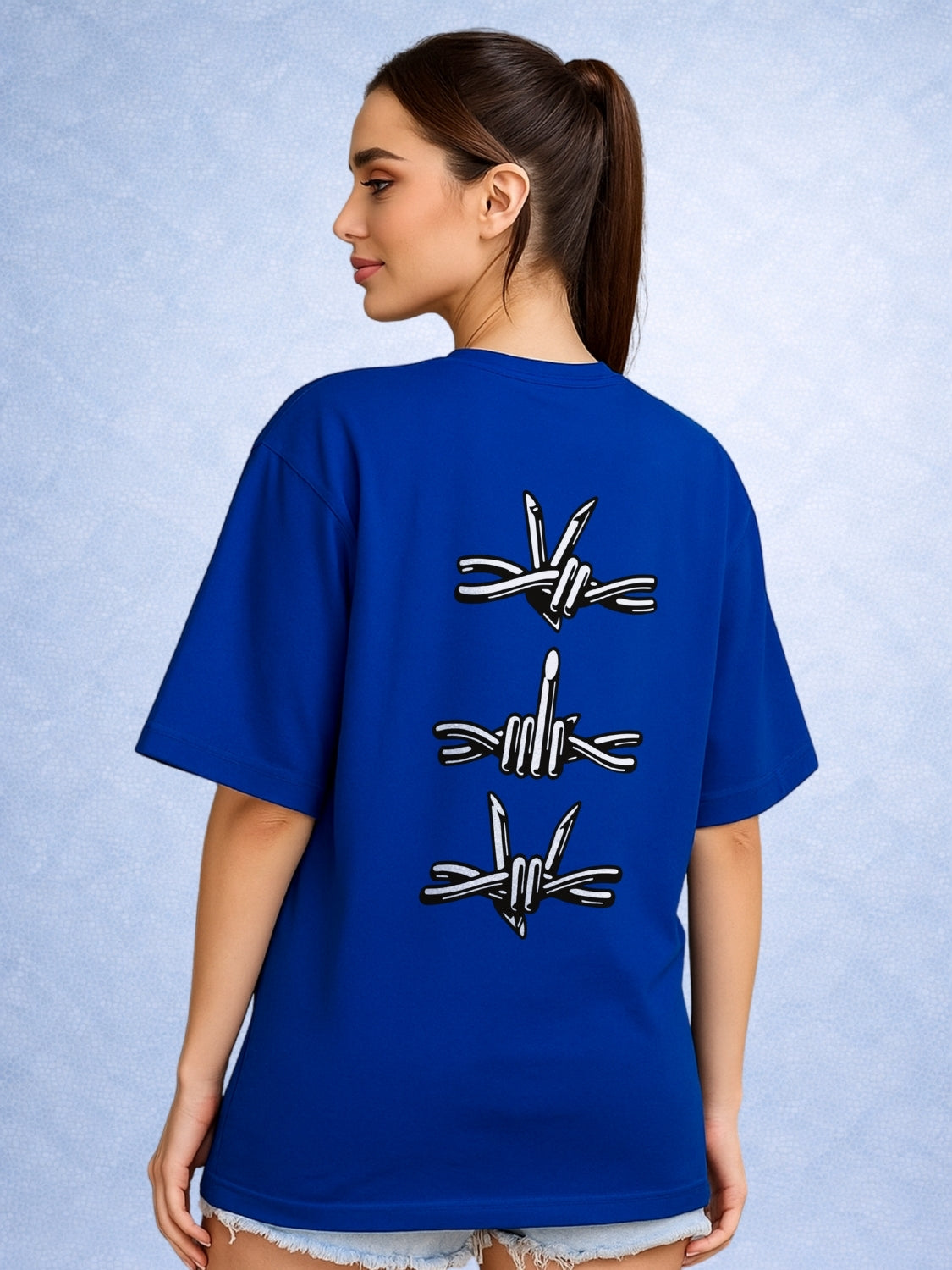 Zwuri Women | Off Limits - Ocean Breeze Oversized T-Shirt