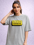 Zwuri Women | Overthink - Concrete Jungle Oversized T-Shirt